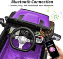 12V Kids Ride on Car Truck, Kids Electric Vehicles Car Ride on Toy for Toddlers 3-5 with Remote Control - Purple by TinyTreasures Baby Boutique