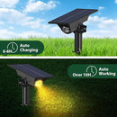 4 Pack Solar Power Spot Lights Outdoor Waterproof LED Dusk to Dawn Landscape Spotlight for Outside Yard, Tree, Flag, Plants, Fountain, Statues, 2 Modes, 18 Hours Accent Ambient Lighting (Warm Light) by GreenHaven Gardens