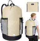 BALEINE 150L Laundry Bag Backpack, 900D Oxford Fabric Large Travel Laundry Bags with Shoulder Straps and 2 Mesh Pockets for College Dorm, Apartment, Laundromat (Beige, 150L) by TinyTreasures Baby Boutique