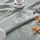 Vangao Kids Curtains for Boys Bedroom Kids Blackout Curtains 84 Inch Length Ocean Aquarium Nursery Drapes for Girls Bedroom Silver Sea Animals Print Thermal Insulated Drapes, Grey 2 Panels by TinyTreasures Baby Boutique