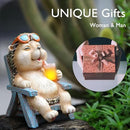 Miniature Hedgehog Figurine Solar Resin Statue for Outside Garden Lawn Yard Patio Home Office Decorations, Ideal Ornaments Birthday Gifts for Mom Women Grandma by CozyNest Decor