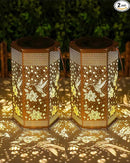 2 Pack Hummingbird Solar Lanterns Garden Decor - Birthday Gifts for Women Mom Grandma, Solar Lantern Outdoor Waterproof Hanging Solar Lights Outside for Yard, Patio, Lawn, Yard, Outdoor by GreenHaven Gardens