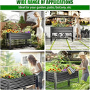 Raised Garden Bed with Legs, 48×24×32in Large Metal Elevated Raised Planter Box,600lb Capacity with Drainage Holes for Vegetables Lawn Green Flowers, Fruits, Terrace by GreenHaven Gardens