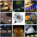 Solar Ground Lights, Waterproof Solar Garden Lights, Upgraded Outdoor Garden Waterproof Bright in-Ground Lights, Landscape Lights for Pathway,Yard,Deck,Lawn,Patio,Walkway (8 Pack White Light) by GreenHaven Gardens
