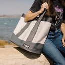 Veer Tote | All-Purpose Beach, Trail and Sideline Tote Bag with Internal Water-Resistant Compartment | Durable, Waterproof, 100 lbs. Capacity by TinyTreasures Baby Boutique