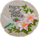 Spoontiques - Garden Décor - Hummingbird Stepping Stone - Decorative Stone for Garden by CozyNest Decor
