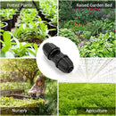 1/4 Inch Drip Irrigation Anti-leak Coupling Fittings, 25 Pieces 1/4'' Drip Line Barbed Locked Coupler Connectors for 1/4 Inch Irrigation Tubing for Garden Drip Systems by GreenHaven Gardens