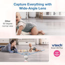 VTech Smart WiFi Baby Monitor, 2K CMOS Sensor Camera, 5.5-inch HD IPS Screen, Clear Infrared Night Vision, Pan-Tilt, 24x Zoom, 2-Way Talk, Multi-Color Night Light, Soothing, Free App: Smart HD Plus by TinyTreasures Baby Boutique