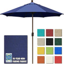 EliteShade USA 10-Year-Non-Fading 9Ft Market Umbrella Patio Umbrella Outdoor Table Umbrella with Ventilation, Navy Blue by GreenHaven Gardens