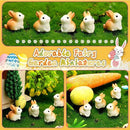 Marsui 100 Pcs Bunny Miniatures Figurines Rabbit Miniature Accessories Easter Garden Landscape Garden Rabbit for Easter Garden Accessories Dollhouses Decoration(Lively Rabbit) by GreenHaven Gardens
