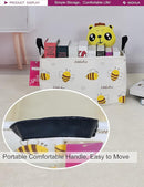 Rectangular Storage Basket Fabric Organizer Bin for Toys,Books,Clothes,Gifts,Pets-Perfect for Home,Office,Nursery,Dorm,Shelf(Rec-Bee ) by TinyTreasures Baby Boutique