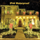 JMEXSUSS 360 LED Christmas Net Lights Outdoor Waterproof, Connectable 12ft x 5ft Net Lights Outdoor Mesh Lights with Remote, Plug in Warm White Net Lights for Bushes Shrubs Christmas Decorations by GreenHaven Gardens