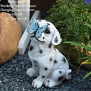 Dog Garden Figurines Outdoor Decor Solar Statue with LED Lights for Patio Lawn Yard Art Decoration Housewarming Garden Gift by CozyNest Decor
