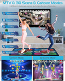 Music Double Dance Mat for Kids and Adults,64G Memory Card,Fitness Dance Games with MV/3D/Cartoon Dance Mode,81pcs MV 885pcs Songs and 1000pcs Games for HDMI TV Fun Senior Flannel Materia by TinyTreasures Baby Boutique