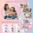 Kids Camera, Upgrade Kids Camera Instant Print, Front Rear Dual Selfie Digital CAM with 1080P Videos, Portable Travel Toy with Games and Music, Christmas Birthday Gift for Boys, Girls and Teens by TinyTreasures Baby Boutique