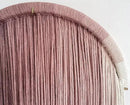 Macrame Boho Wall Decor - Pink Yarn Wall Hanging, 20" Circle Hoop by CozyNest Decor