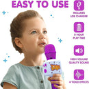 Move2Play, Kids Karaoke Microphone | Includes Bluetooth & Pre-Loaded Songs | Birthday Girls Present for All Ages, 2, 3, 4, 5+ Year Old Girls, Boys & Toddlers (Purple) by TinyTreasures Baby Boutique