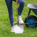Berry&Bird Round Point Gardening Shovel with Wood D-Handle, 40.98" Stainless Steel Beach & Snow Shovel by GreenHaven Gardens