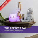 Lumipets Remote Control Silicone Night Light for Kids - Pig Design with 9 Soft Colors & Sleep Timer - Rechargeable, Battery-Operated Lamp for Bedroom | Baby Nursery, Toddler, Girls, Boys by TinyTreasures Baby Boutique