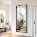 Black Bathroom Mirror, 72x30 Inch Rectangular Deep Frame Mirror, Large Wall Mounted Bathroom Vanity Mirror Over Sink for Bedroom,Restroom, Living Room, Hangs Vertically or Horizontally by CozyNest Decor