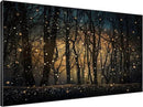 SIGNWIN 46"x72" Extra Large Framed Wall Art Magical Firefly Night Forest, Enchanted Woodland Scene for Home Living Room Bedroom Decor (Frame Assembly Required) by CozyNest Decor