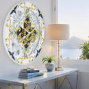 The Gears Clock Wall Clock Italy Collection with Moving Gears (Atrani, 24 inch Round) by CozyNest Decor