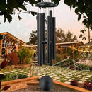 ASTARIN 45 in Memorial Wind Chimes Large with 6 Heavy Tubes, Large Deep Tone Wind Chimes Outdoor for Garden Hanging Décor,Sympathy Gifts. Black by CozyNest Decor