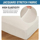 H.VERSAILTEX Super Stretch Individual Chaise Cover Sectional Couch Covers for L Shaped Sofa Both Left/Right Featuring Thick Jacquard Textured Twill Fabric (1 Piece Chaise Cover Large, Porcelain) by CozyNest Decor