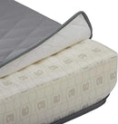 Classic Accessories Montlake FadeSafe Water-Resistant 21 x 20 x 4 Inch Wide Back Patio Quilted Lounge Cushion, Grey by GreenHaven Gardens