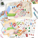 DIY 3D House Stickers, Cute 3D Cartoon Scene for Adult Kids Relief Stress Pass The Time,Cute Make Your Own House Stickers for Gifts Paint by Sticker.(4 Set) by TinyTreasures Baby Boutique