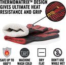 Grillaholics Barbecue Gloves, Top Cooking Gloves in Barbeque Grilling Accessories, 660°F Heat Resistant with ThermoMatrix™ Silicone, Protect Your Hands with BBQ Oven Mitts by GreenHaven Gardens