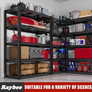 Raybee Garage Shelving 2000LBS Storage Shelves Adjustable Metal Shelves 5 Tier Heavy Duty Shelving Metal Shelf for Basement Pantry Kitchen 32" W x 16.5" D x 63" H by GreenHaven Gardens