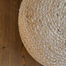 Pouf Ottoman, Round Braided Natural Jute Ottoman Pouf for Living Room or Bedroom, Floor Chair, Foot Rest or Decorative Home Decor by CozyNest Decor