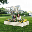 Raised Garden Bed Beige, 6x3x1ft Galvanized Raised Garden Bed Outdoor Metal for Gardening Vegetables Flower Garden Planter Box Large Raised Bed with Gloves and 3ftx30ft Weed Barrier Fabric by GreenHaven Gardens