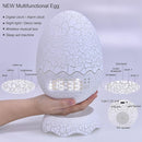 Unique Dragon Egg Digital Clock Ok to Wake Up Alarm Clock with Night Light / Lullaby White Noise / Bluetooth Speaker, Remote Control 16 Colors & Brightness & Volume, Cool Dragon Gift for Kids/Adult by TinyTreasures Baby Boutique