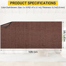 Marine Carpet,5 FT x 10 FT Brown Indoor Outdoor Carpet 0.2" Thick Boat Carpet with Water-Proof TPE Backing, Non-Slide Outdoor Marine Carpet Roll for Home, Patio, Porch, Deck by CozyNest Decor