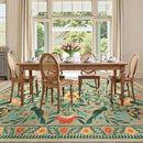 Moynesa Area Rugs 9x12 Living Room Washable, Ultra Thin Soft Boho Bird Bedroom Rug Easy Clean, Low Pile Indoor Multi Color Large Sage Green Carpet for Dining Room Kid Playroom Nursery by TinyTreasures Baby Boutique