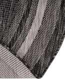 Unique Loom Outdoor Border Collection Area Rug - Soft Border (5' 3" x 8' Oval, Black/ Ivory) by GreenHaven Gardens