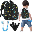Accmor Toddler Backpack Leash, Mini Child Backpack with Anti Lost Wrist Link, Cute Kids Backpack Walking Harness for Outdoor Travel, Adorable Excavator Backpack Tether for Baby Boys Girls Ages 1-3 by TinyTreasures Baby Boutique