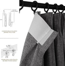 150 Inches Extra Wide Room Divider Draperies, Pinch Pleat Drapes, Absolutely Blackout Sliding Door Drapery, Total Privacy Ceiling Track Curtains, 150" W by 102" L, Natural Grey (1 Panel) by CozyNest Decor
