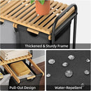 Laundry Hampers 3 Section, Laundry Sorter with Removable Shelf and Pull-Out Bags, Clothes Hampers with Wheels Rolling Cart Basket for Laundry Room Bathroom, 3 x 40 L (Black White Gray) by CozyNest Decor