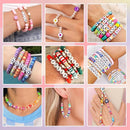 Gionlion Clay Beads Friendship Bracelet Making Kit, 72 Colors Preppy Clay A-Z Letter Number Beads & Charms Complete Jewelry Making Kit DIY Crafts Gift for Teen Girls by TinyTreasures Baby Boutique