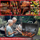 Barrel Charcoal Grill, Large Charcoal Grills with Front and Side Shelf, 627 Square Inches Cooking Grid, Outdoor BBQ Grill, Perfect for Backyard Camping, Patio Parties, and Picnics by GreenHaven Gardens