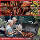 Barrel Charcoal Grill, Large Charcoal Grills with Side Shelf, Outdoor BBQ Grill,Perfect for Backyard Camping, Patio Parties, and Picnics by GreenHaven Gardens