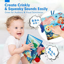 hahaland Baby Books 0-6 Months,Infant Tummy Time Toy High Contrast Sensory Baby Toys 6 to 12 Months Touch Feel Book Baby Gifts for Boy Girl 0-3 Months Book Early Learning Toy (Single Book) by TinyTreasures Baby Boutique