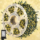 weillsnow 164Ft 500 LED Christmas Lights, Waterproof 8 Twinkle with Memory Functions Christmas Tree Lights for Indoor Outdoor Christmas Tree Garden Decoration (Warm White) by GreenHaven Gardens