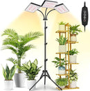 2024 LBW Grow Lights for Indoor Plants with Stand, 642 LEDs Full Spectrum Standing Plant Light, Tall Floor Plant Lamp with 3/6/12H Timer, 6 Brightness, 3 Modes, 63 " Adjustable Tripod by GreenHaven Gardens