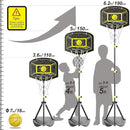 Kids Basketball Hoop Indoor Outdoor Portable Adjustable Height 3.6ft-6.2ft Toddler Basketball Hoop for Kids Boys Girls Age 3 4 5 6 7 8 Little Kids Basketball Goal Backyard Sports Toy Game Gifts by TinyTreasures Baby Boutique