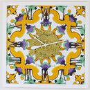 The Gears Clock Wall Clock Italy Collection with Moving Gears (Vietri, 36 inch Square) by CozyNest Decor
