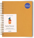 Anecdote 2026 Planner (8.5" x 10") Daily Planner Weekly Monthly Planner - 52 Weeks w/Library Buckram Cover, Brass Spiral - A4 Size Bleed-Resistant Paper – Mustard by TinyTreasures Baby Boutique
